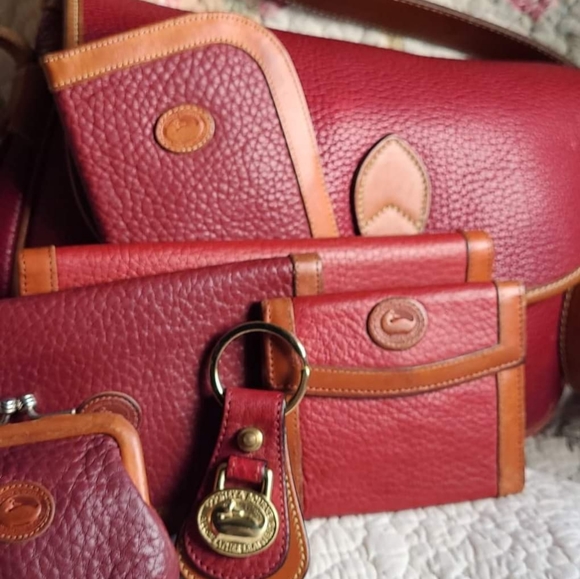 Vintage Dooney & Bourke AWL (Rare) Rose Satchel Bundle - Picture 9 of 17